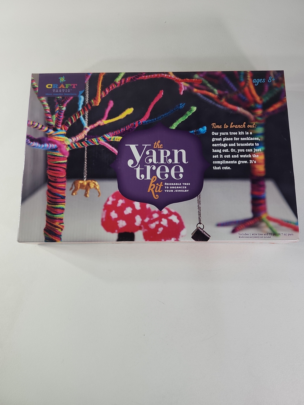 The Yarn Tree Kit - Multicolor Yarn Jewelry Organizer